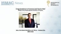 Congratulations to Francisco José García Vidal, Medal of the Royal Spanish Society of Physics.