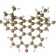 Electron transport through negatively curved nanographenes